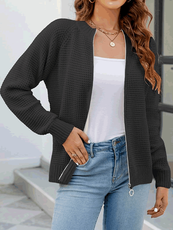 CATE™ | Comfortable Casual Cardigan with Zipper