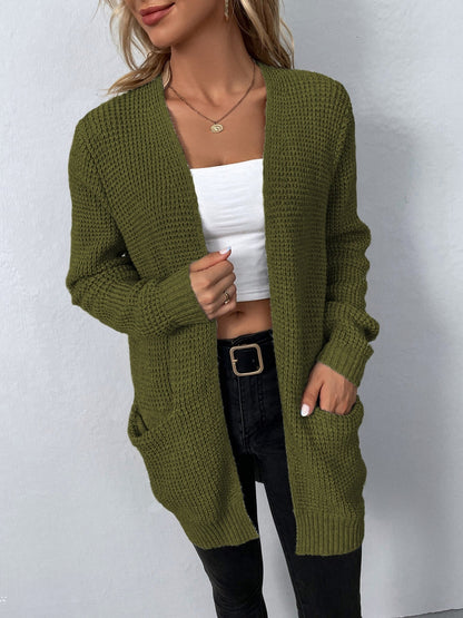 TIARA™ | Long Sleeve Knitted Cardigan With Pockets