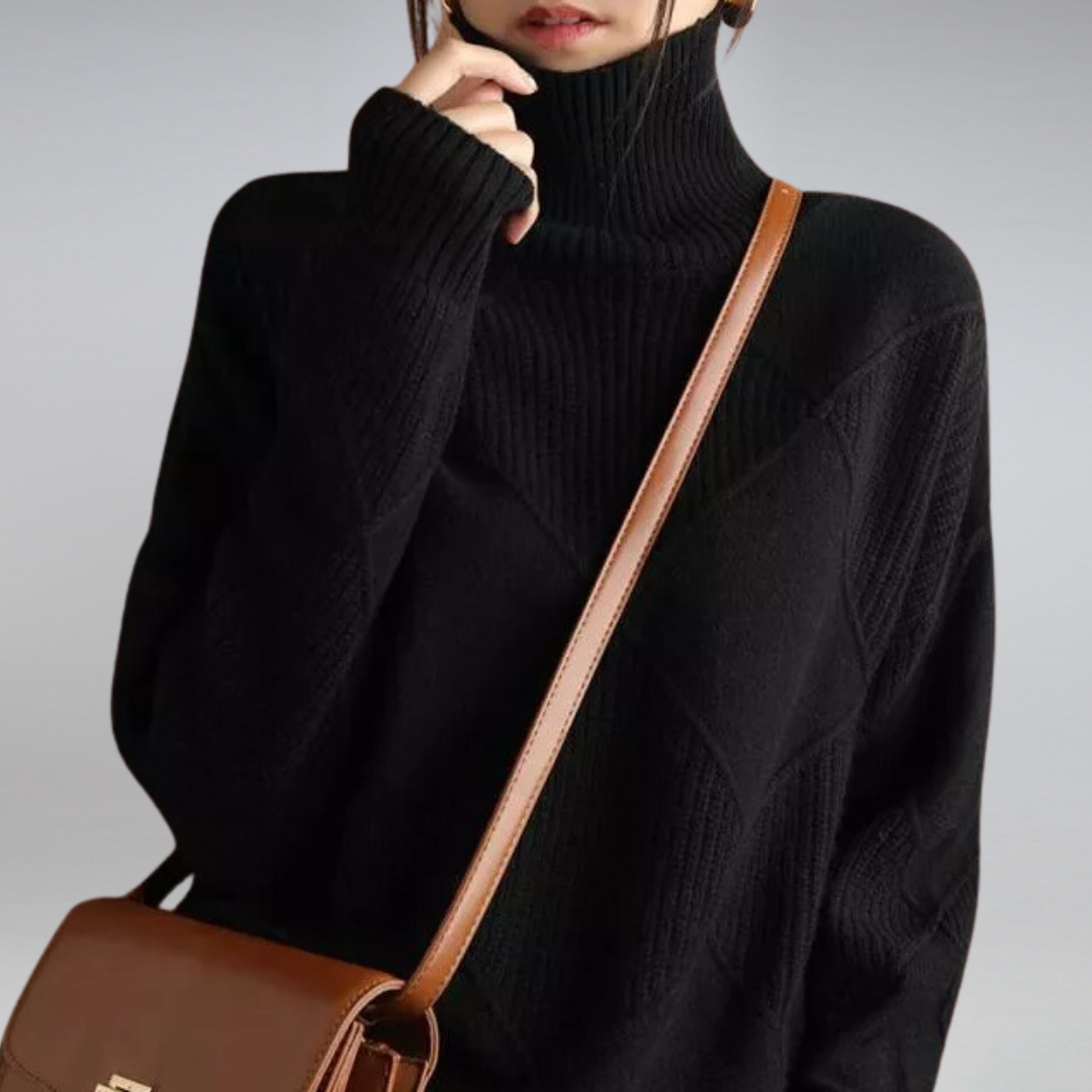 SAFIRAN™ | Cashmere Turtleneck Sweater