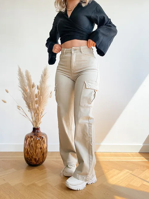 Audrey - Cargo Pants With Stretch